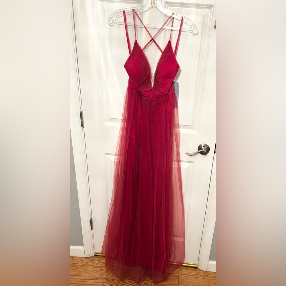 Elegant Red Evening Gown